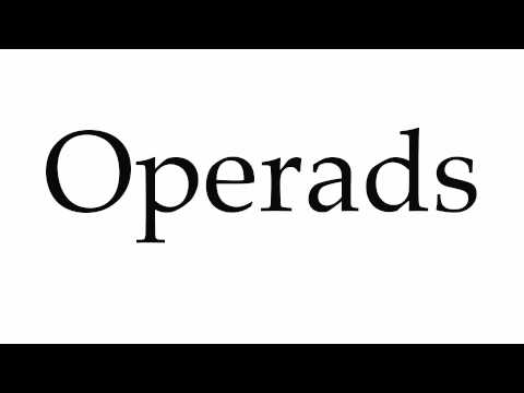 How to Pronounce Operads