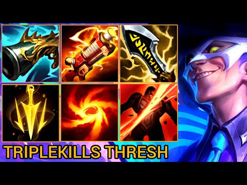 Insane AD Thresh For Triplekills - China Wild Rift Highlights By Tiarty