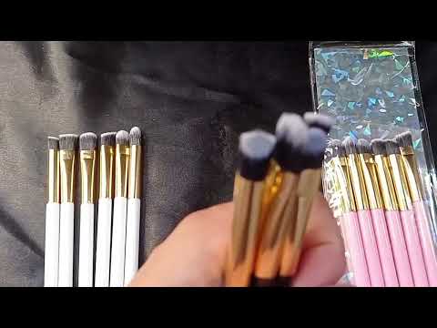 KIT PINCÉIS COM 6 PEÇAS PARA MAQUIAGEM