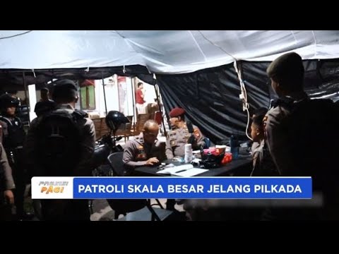 POLRES BENGKAYANG PATROLI SKALA BESAR HADAPI PILKADA 2024