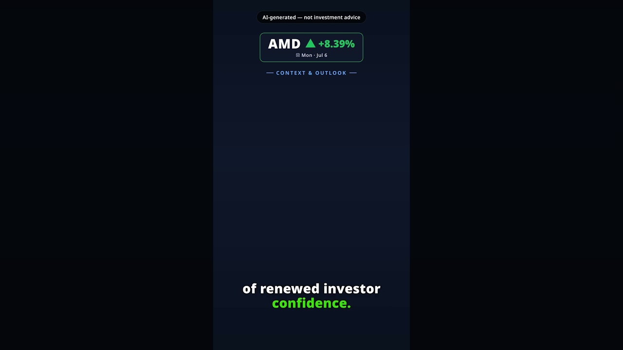 Why Is Advanced Micro Devices Stock Leaping Today? AMD +8.39% (Jul 6) — Analyst Outlook Hikes
