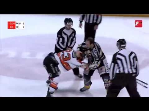 Hockey Fight : Bagarre Marc-André Thinel, Rouen - Epinal (RHE 76)