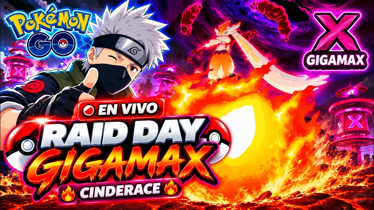 🔴 CINDERACE GIGAMAX 🔥 ¡VAMOS POR EL SHINY! ✨DIA DE COMBATES | Pokémon GO