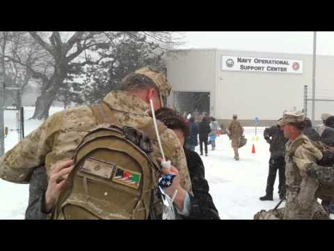 homecomming. Marines come home from Afghanistan