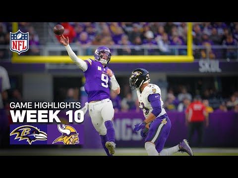 Baltimore Ravens vs Minnesota Vikings Game Highlights | 2025 NFL Season Week 10