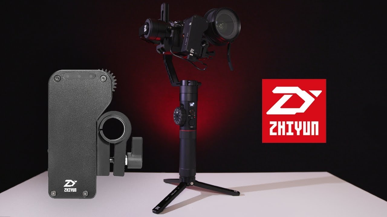 Профессиональный трехосевой подвес Zhiyun Tech Crane 2 комплект с фоллоу фокусом и двойным хватом (комплект)