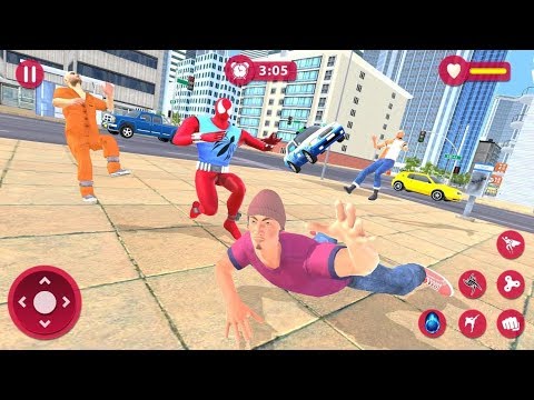 Amazing Spider Super Hero Rope Rescue Mission / Android Gameplay HD