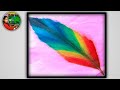 How To Draw Colourfull Quill Step By Step || Easy Quill Drawing ||