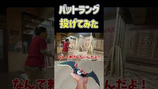 手裏剣みたいな本物のバットラング投げてみた！ #バットマン #スパイダーマン　#ホラフキン