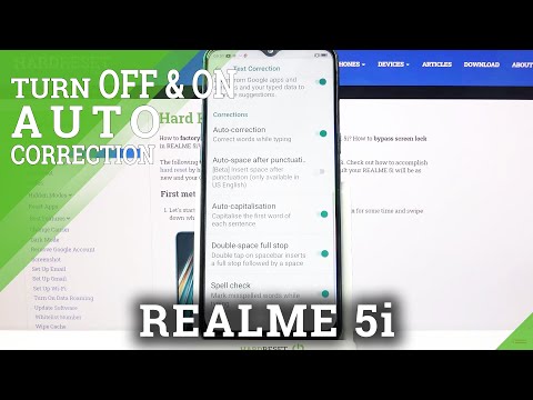 How to Enable/Disable Auto Correction in Realme 5i - Type without Misspells