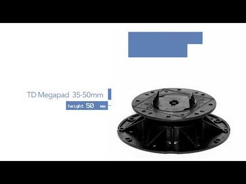10-20mm Mini Support Pedestal for Decking (with 1 plate) - Wallbarn