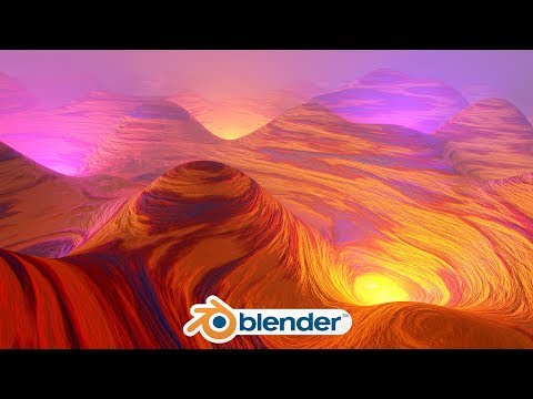 Blender - Eevee Alien Landscape Environment (Blender 2.8)
