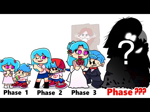 FNF comparison Battle Sky & BOYFRIEN - ALL Phases of fnf Characters Friday Night Funkin Animation