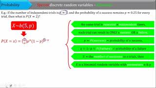 Download the video "05b discrete random variables binomial overview with examples"