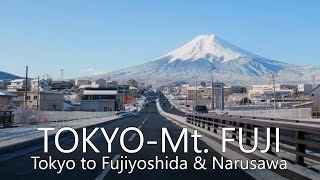 4K Scenic Drive  Central Tokyo to Mt Fuji (Fujiyos