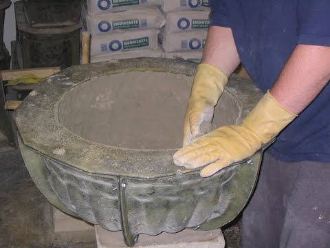 Classic Handmade Dry cast Stone Urn Planters.