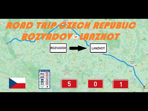 Driving in Europe-Road trip in Czech Republic-Germany-Slovakian border via Prague-Οδικώς Γερμανία