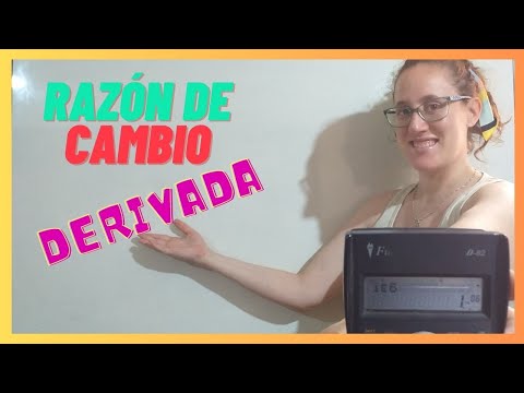 😎Razón de Cambio DERIVADA explicada fácil y rápido 😎