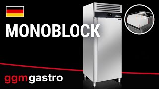 Armoire pâtissière positive en acier inoxydable PREMIUM - 600 x 400 - 850 L - avec 1 porte