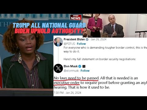 Q: Trump encouraging all National Guard; When does enough become enough? Biden uphold authority?