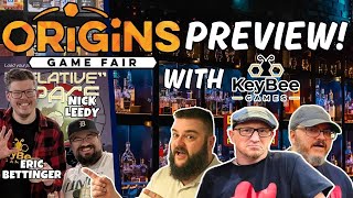 ORIGINS PREVIEW With Keybee Games | WHISKEY WEDNESDAY LIVE @ 8!