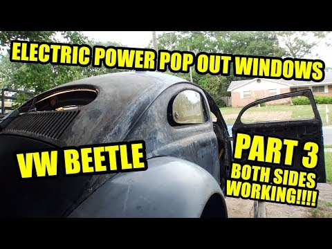 VW Beetle Motorized Pop Out Windows 3 - ROTTEN OLD 1956 - 108