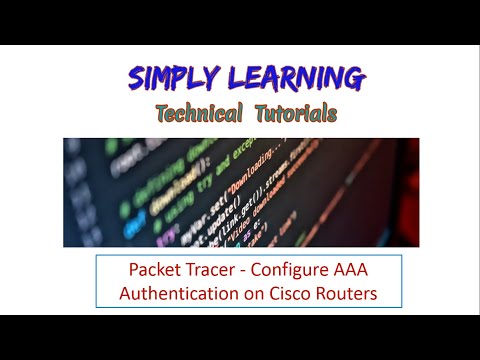 Configure AAA Authentication on Cisco router using packet tracer