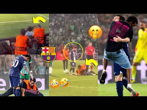 😳Lionel Messi Was Attacked Yesterday By A Fan Against Maccabi Haifa😳 PSG Vs Maccabi Haifa🤭