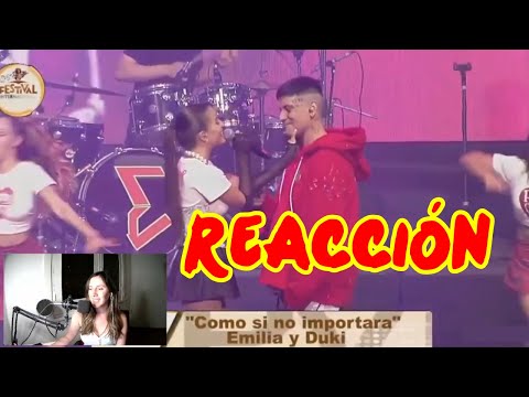 Reacción "Como si no importara" Emilia ft. Duki- Festival de Villa María