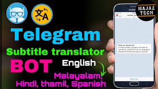 How to convert subtitles to different languages|Subtitel translator BOT| Multiple language subtitles