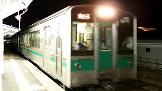 preview picture of video '2014/12/31 東北本線 701系 白河駅 / Tohoku Line: 701 Series at Shirakawa'