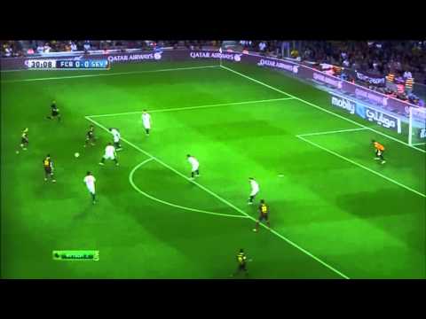 Drible sensacional de neymar contra Sevilla