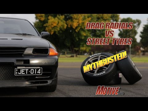 Drag Radial vs Street Tyre MYTHBUSTED R32 Skyline GT-R
