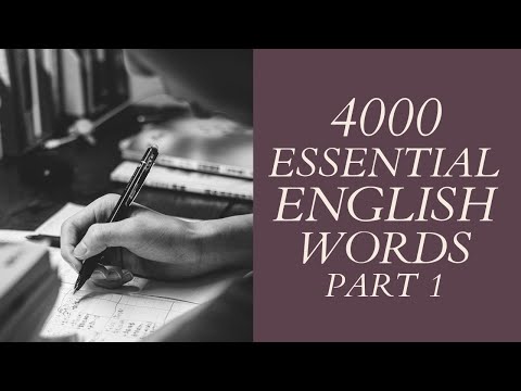 4000 Essential English Words Part 1 | Most Important English Words with definitions | For Beginners
