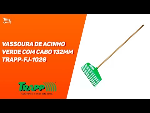 Vassoura Ancinho de Jardim FJ-1011 Plástica 151 cm - Video