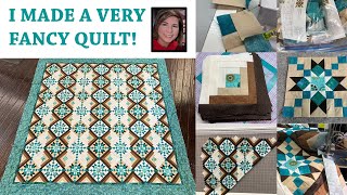 I made the Sew'n Wild Oaks "Heritage" quilt pattern!
