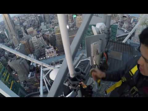 4 Times Square Tower   airFiber 24 Antenna   wind misalignment