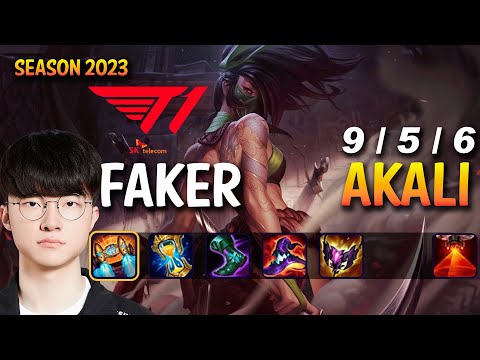 T1 Faker AKALI vs AZIR Mid - Patch 13.16 KR Ranked