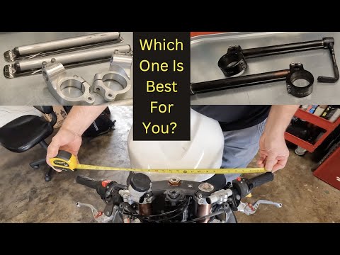 Comparing Stock Clip-0ns To Racing Clip-Ons To Bar Risers