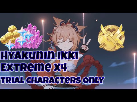 Hyakunin Ikki Version 2.5 Day 2 Event Guide | Extreme x4 Gold Using Trial Characters Only