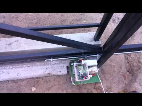 Test krancowki mechanizmu bramy DIY