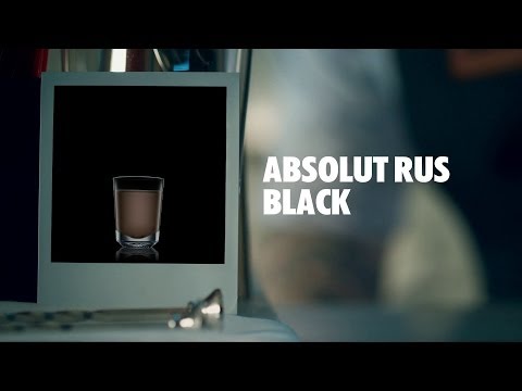 ABSOLUT RUS BLACK DRINK RECIPE - HOW TO MIX