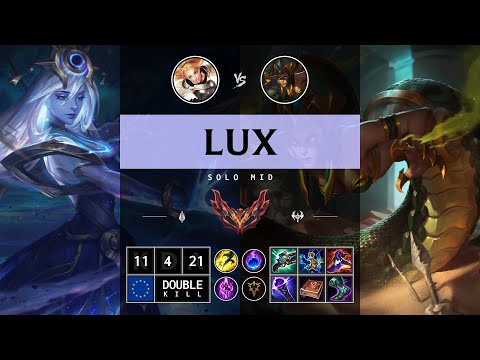 Lux Mid vs Cassiopeia - EUW Grandmaster Patch 14.14