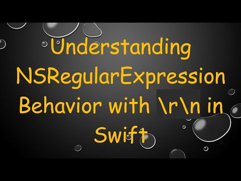 Understanding NSRegularExpression Behavior with \r\n in Swift