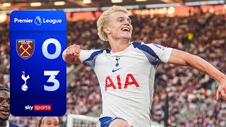 Spurs dismantle struggling Hammers 👊 | West Ham 0-3 Tottenham Hotspur | Premier League Highlights gameplay video by Kat, 2:56 duration