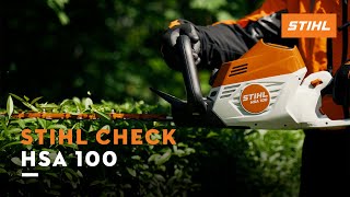 Akumulátorové záhradné nožnice na živý plot pre profesionálov STIHL HSA 100