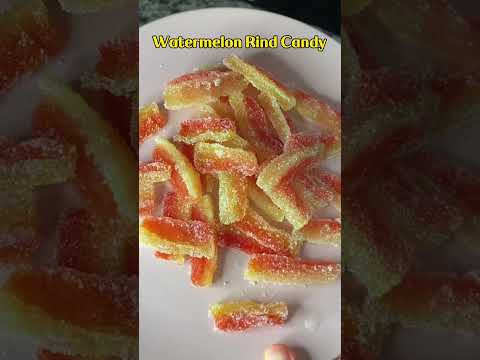 Watermelon rind candies