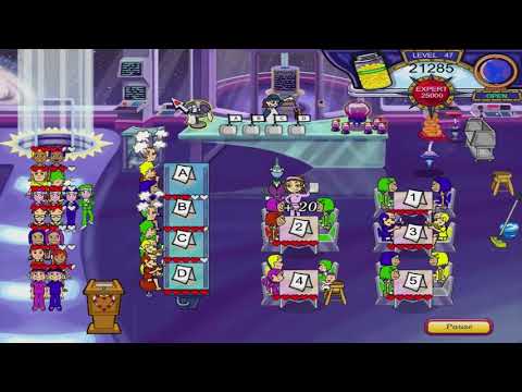 Diner Dash 3: Flo on the Go Walkthrough - Level #47 - Rocket - Bar Seating