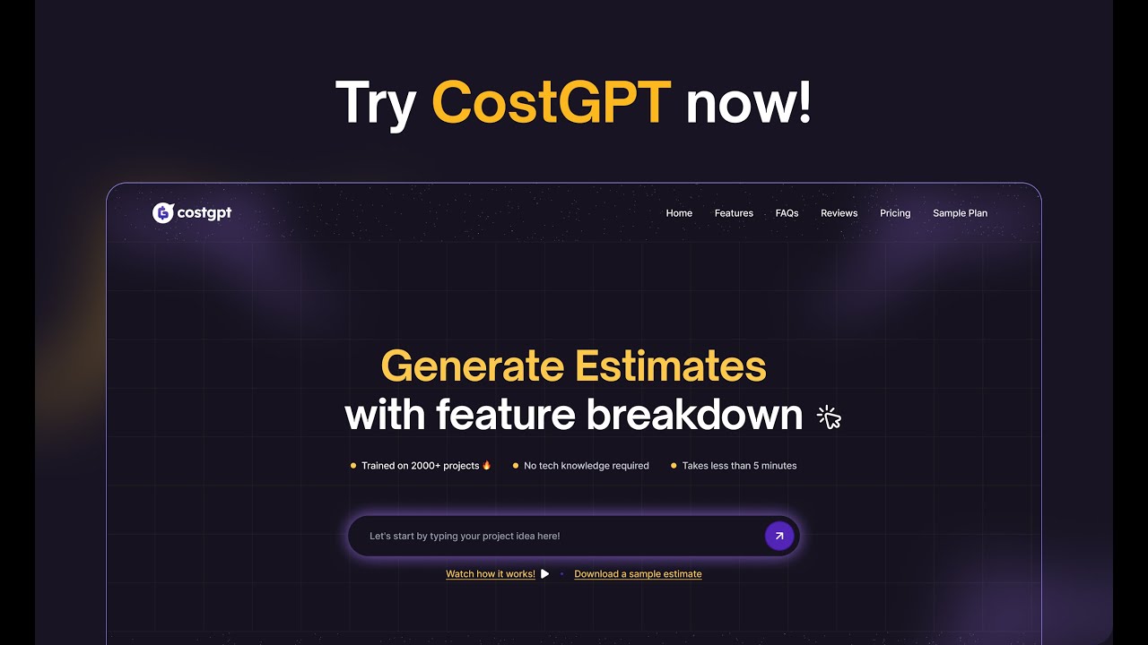CostGPT tutorial