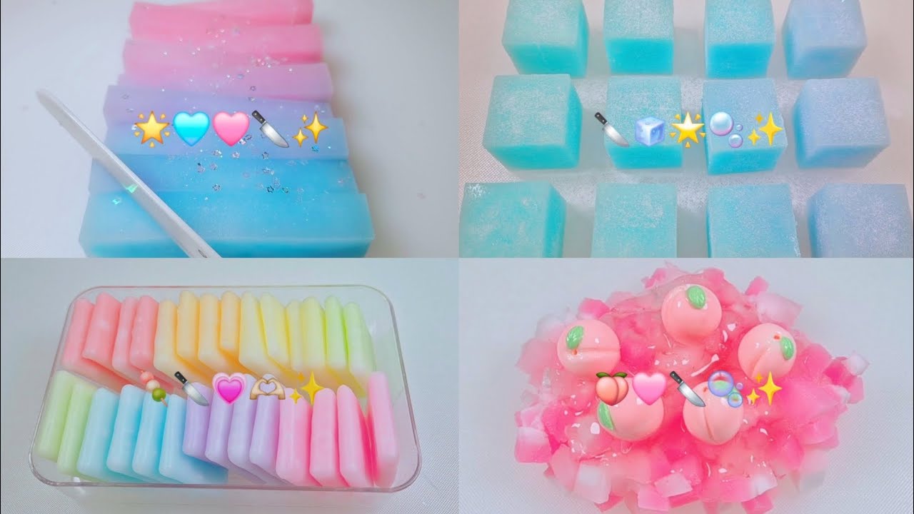 🫶🏻 1 Hour Crunchy Sponge Slime Compilation | 1시간 스펀지 슬라임 모음 영상 🫶🏻✨️ #slimeasmr #슬라임asmr #1hourslime